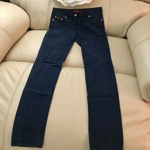 Navy blue skinny jeans